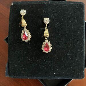 Vintage Pink Screw-back Earrings